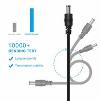 PC portátil USB macho a 5V DC 3,5mm 1,35mm conector de alimentación de Cable de cargador de Cable