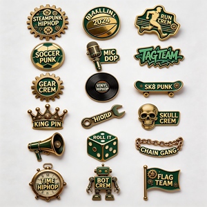 Broches personnalisées en émail pour canoë, course à pied, taekwondo, athlétisme, badges imprimés UV, écussons, broches, artisanat métallique, épingles des Jeux Nationaux - Product Image 4