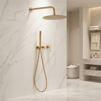 Ensemble de douche chaude et froide dissimulé d'hôtel de vente chaude toilette de pluie intégrée douche à domicile robinet de douche de salle de bain dissimulé