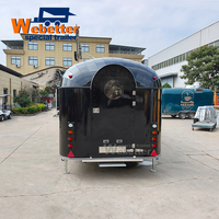 Webetter Remorque de Bar Mobile pour Événements Extérieurs, Fêtes, Rôtissoire à Poulet, Charcuterie, Camion de Restauration Boba Tea avec Équipement de Cuisine Complet
