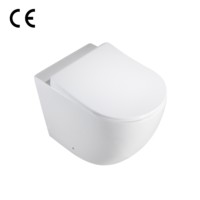 Usine Offre Spéciale direct personnalisé wc sanitaires lavage sans rebord toilette toilette une pièce en céramique blanche CE pour salle de bain