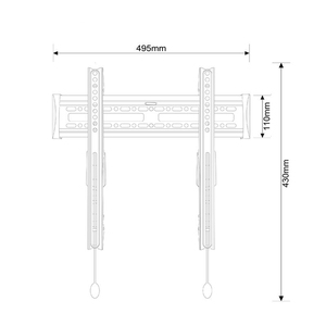 Supporto <span class=keywords><strong>TV</strong></span> Universale NB in Acciaio Laminato a Freddo <span class=keywords><strong>per</strong></span> <span class=keywords><strong>TV</strong></span> <span class=keywords><strong>da</strong></span> 26-65 Pollici, Montaggio a <span class=keywords><strong>Parete</strong></span> Fisso con VESA 400X400 - Product Image 6