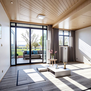 Casa Prefabricada con Ventanas Panorámicas de Pared Completa y Textura de Madera, ADU para el ESTÁNDAR AS/NZS/USA, Casa Prefabricada con Estructura de Acero Ligero - Product Image 6