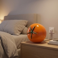 Lampe de table en verre LED créative de style nordique moderne avec alimentation secteur pour la décoration de la maison