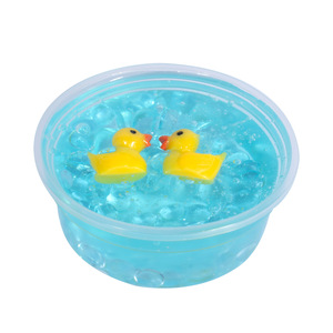 CHENXI Factory DIY Kawaii 3D Duck Charm Kit Combinado de Slime de Arcilla de Secado al Aire No Tóxica 60ml Slime a Granel Juguete para Niños con Purpurina Azul Hielo - Product Image 5