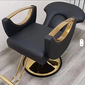 Fauteuil de Barbier Inclinable Doré, Mobilier de Salon de Beauté Moderne le Plus Populaire, Chaise de Coiffure pour Barbier - Product Image 3