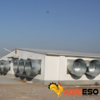 Ventilador de Extracción Cónico Industrial para Aves de Corral, Ventilador de Acero Galvanizado para Ventilación, Jaulas de FRP para Pollos de Engorde y Cría en Suelo