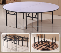 Table de banquet pliante ronde en PVC, imperméable, pour mariage, fête, hôtel, restaurant, utilisation en extérieur