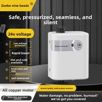 Unité de pipeline compacte 24V avec moteur en cuivre pur, boîtier anti-vieillissement étanche IP65, pour robinet de douche, inverseur intelligent et surpresseur OEM