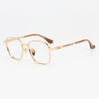 Gafas Ópticas de Titanio Flexibles de Estilo Casual Retro para Mujer, Gafas de Lectura Vintage para Mujer y Hombre, Personalizadas en China