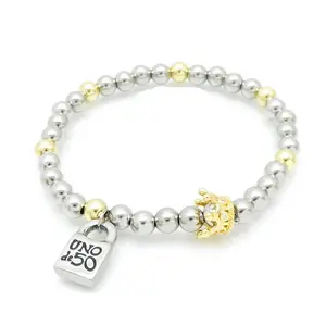 Collier N Bracelet O perle de 50 bijoux de mode joyeria de qualité supérieure, chaîne à maillons 316L, serrure, clé d'amour, libellule