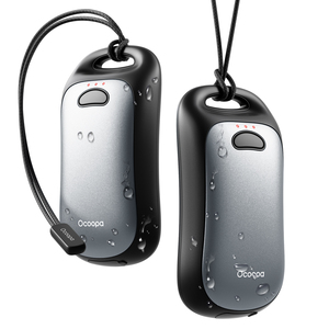 Lot de 2 chauffe-mains magnétiques rechargeables Chauffe-mains électrique de poche ergonomique certifié UL IP45 pour les activités de plein air - Product Image 1