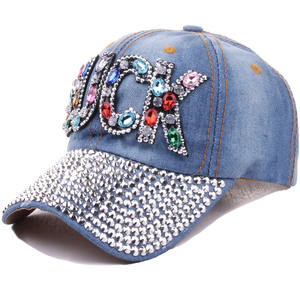 Sombrero de béisbol vaquero con diamantes de imitación para hombre y mujer, gorra deportiva con visera, ajustable, brillante, colorido, productos a la moda, 2022 - Product Image 4