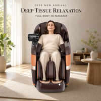 Fauteuil de massage inclinable OYEAL de luxe moderne 3D à gravité zéro en cuir PU, compatible OEM et ODM, avec commande vocale intelligente pour un confort optimal