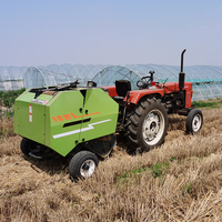 Achetez une presse à balles ronde pour tracteur agricole/machine à ensacher la paille de riz, presse à balles pour herbe humide et sèche