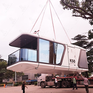 Cabaña Modular Prefabricada de Diseño de Lujo con Balcón Tipo Cápsula Espacial de Aluminio para Resorts, Villas, Apartamentos y Proyectos de <span class=keywords><strong>Alquiler</strong></span> de Alta Gama - Product Image 6