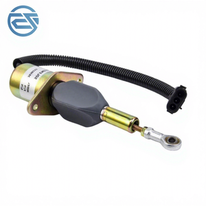 Válvula solenoide de apagado de motor para excavadora 24V 3930234, válvula de corte de combustible diésel para motor 6CT8.3 6D114 PC300-7 PC350-7 PC200-7 - Product Image 1