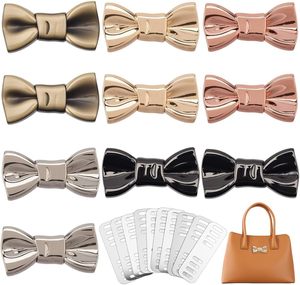 CRASPIRE Etiquetas para Bolsos Hechas a Mano en Varios Colores, Etiquetas para Bolsos en Oro Rosa, Plata, Bronce Antiguo y Negro, con Lazo, para Coser, Unisex - Product Image 1