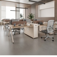 Bureaux et postes de travail modulaires extensibles en bois modernes avec garantie de 3 ans pour espaces de travail ouverts