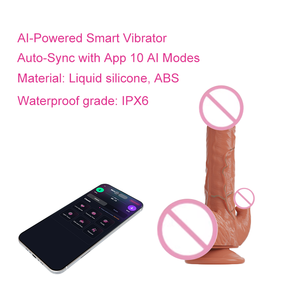Đồ chơi tình dục siêu yên tĩnh điều khiển bằng ứng dụng AI OEM, chất liệu silicon lỏng - Product Image 2