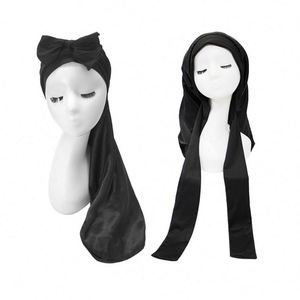 Extra Satin Sleep Bonnet for Women With Soft Elastic Band Silky Smooth Cap Long Curly <b>Braids</b> Hair Night Protection - Product Image 1