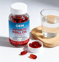 Capsules de Krill Antarktique pour Adultes Marque Blanche – Huile Riche en Protéines, Oméga-3, EPA, DHA, Astaxanthine, Phospholipides – Sans OGM, Végétalien