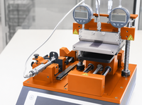 Appareil de revêtement par extrusion à fente de laboratoire HW pour l'électrolyte des batteries au lithium, les films solaires, les couches OLED et le revêtement des polymères conducteurs