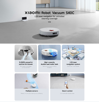 Robot aspirateur XM S40C, aspiration puissante 5000Pa, navigation laser LDS, nettoyage humide, contrôle intelligent par application
