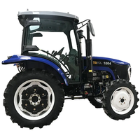 Diskon traktor roda 50HP, mesin pertanian traktor pertanian Mini
