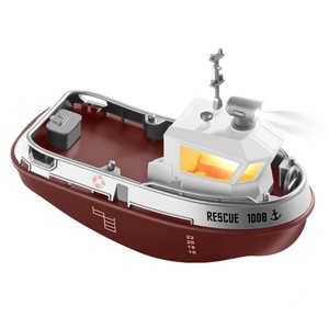 Bateau RC S820 2.4G 1/32 avec deux moteurs puissants, télécommande électrique sans fil, modèle de remorqueur, portée de 30 m, piles incluses, cadeau - Product Image 1
