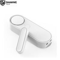 Alarma de Puerta Magnética Portátil de Plástico, Detector de Contacto de Puerta con Alarma en Sitio para Seguridad del Hogar, Tienda, Garaje