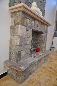 SHIHUI Revestimiento de pared natural Piedra Cuarcita azul Pila seca Revestimiento de pared de piedra Chapa de piedra exterior - Product Image 2