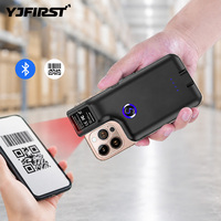 Mini Lector de Códigos de Barras QR 2D Portátil, Escáner de Códigos de Barras Inalámbrico de Mano con Clip para Teléfono Celular YJ-6606