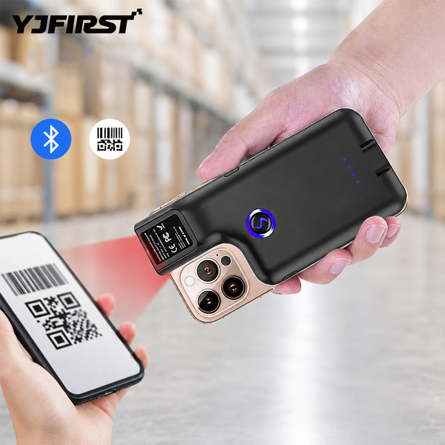 Mini Portable 2D QR Barcode Reader Wireless Handheld Barcode Scanner with Cell Phone Clip YJ-6606