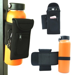 Borsa magnetica a manica di bottiglia d'acqua e grande porta-telefono tascabile per palestra custodia nera con 4 magneti con supporto per borsa magnetica per telefoni - Product Image 1