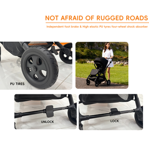 Système de voyage léger 3 en 1 de haute qualité <span class=keywords><strong>Porte</strong></span>-bébé réglable avec landau et marcheur Accessoires pour poussettes - Product Image 5