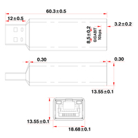 Adaptateur Ethernet USB-A Mâle vers Gigabit RJ45, Puce Realtek RTL8153B USB3.1 Gen1 10/100/1000Mbps, Boîtier en Aluminium, Approvisionnement en Gros OEM