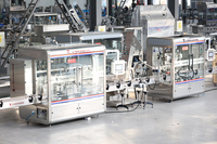 2025 entièrement automatique 500ML 1L 5L détergent à lessive bouteille remplissage capsulage étiquetage ligne de production ligne d'embouteillage