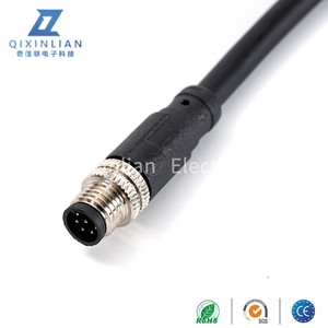 Không thấm nước M8 dây 5-Core hàng không cắm cáp chiều dài 20cm IP67/IP68 ren kết nối - Product Image 3