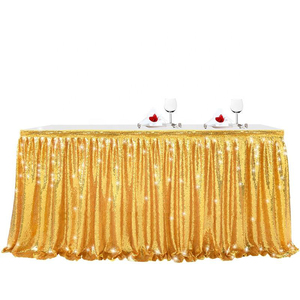 Elegante mantel dorado para bodas y fiestas para reuniones grandes y pequeñas para banquetes y hoteles - Product Image 4
