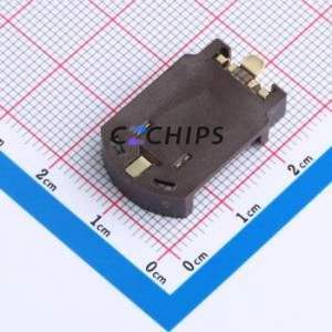 BS-0801-SA-2C Button & Strip Battery Connector SMD Connector Battery Holder CR2032 Phosphor Bronze Tin - Product Image 2