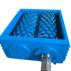 Tubo plástico suporte personalizado lâmina alta temperatura têmpera dual-eixo triturador caixa de ferramentas