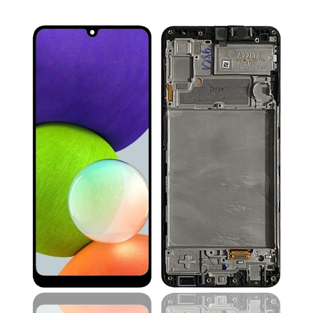 For Samsung Galaxy A22 4G A225 Touch Screen Assembly Replacement for Samsung A22 4G A225 LCD With Frame