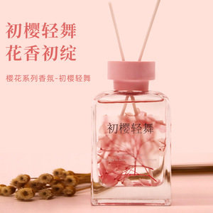 Cherry Blossom Aromatherapy Diffuser 120ml Natural Plant Essential Oil Air Freshener For Home Office Gift - Product Image 2