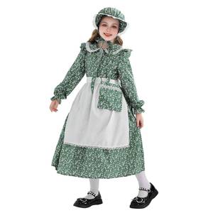 Disfraz de Halloween para Niñas Estilo Colonial - Vestido Temático de Pionera de la Pradera, Estilo Europeo, Sirvienta Pastoral - Product Image 6