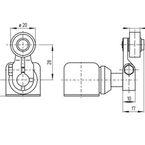 Interruptor de Posición SCHMERSAL UV8H 432Y RMS OE2 1OE=20GR, Interruptor de Límite Industrial con Reinicio Manual, 230V - Product Image 1