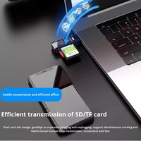 Lecteur de carte Micro TF SD USB 3.0, 5 Gbps, 2 en 1, lecteur de carte mémoire SD double fente USB 3.0, adaptateur USB 2.0 pour SDXC, SDHC, MMC, RS-MMC