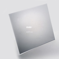 Feuille acrylique OLEG Vente en gros Feuille acrylique noire UV Transparent clair Prix Couleur verre moulé plastique 1mm 2mm 5mm 3mm