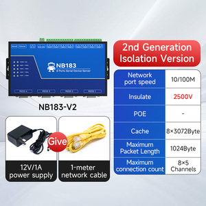 Ebyte NB183-V2 เซิร์ฟเวอร์อนุกรม 8 พอร์ต รุ่นที่สอง รองรับโปรโตคอล Modbus TCP/IP ส่งข้อมูลจากพอร์ตอนุกรมไปยังพอร์ตอีเธอร์เน็ต - Product Image 2