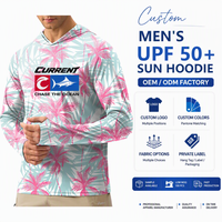 Chemises à capuche de protection solaire pour hommes personnalisées, évacuation de l'humidité, séchage rapide, UPF 50+, chemise de pêche et de randonnée OEM/ODM